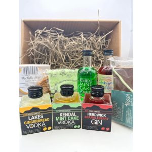 Liqueurs and Sweet Treat Hamper including Lakes Gingerbread Vodka