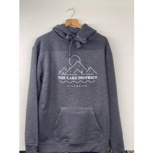 The Lake District Adult Hoodie Charcoal