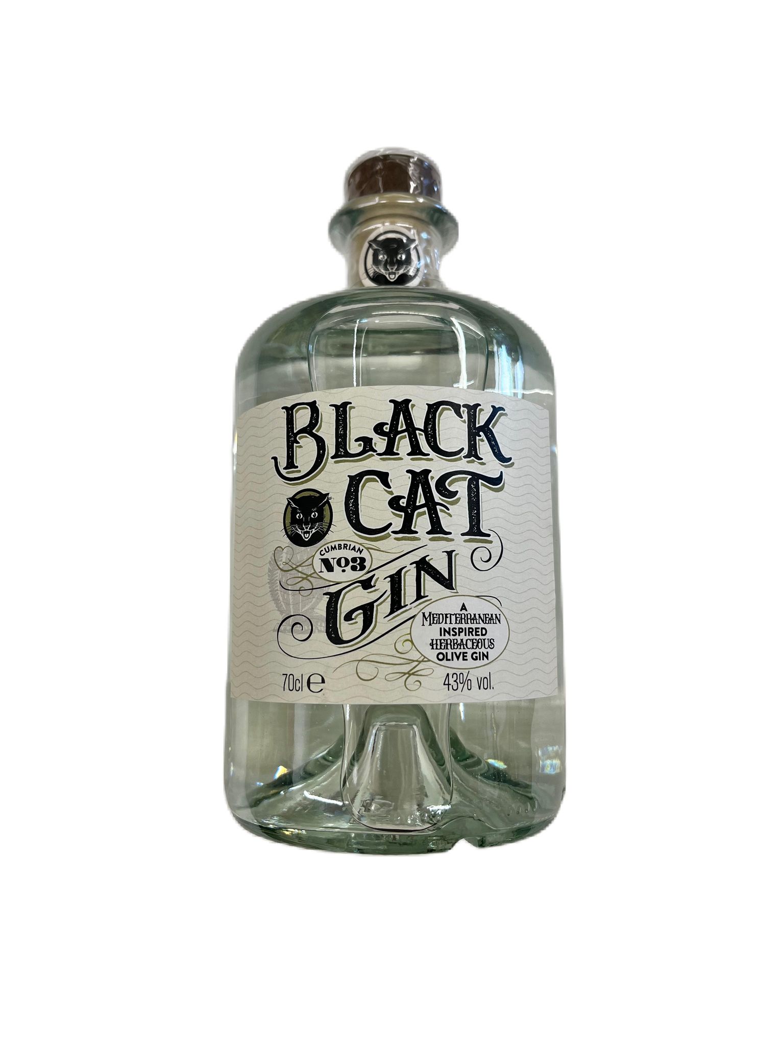 Black Cat Gin - Mediterranean Inspired Herbaceous Olive Gin
