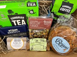 Hamper of Cumbrian produce including Cumbrian Tea and Romeny's Kendal mint cake