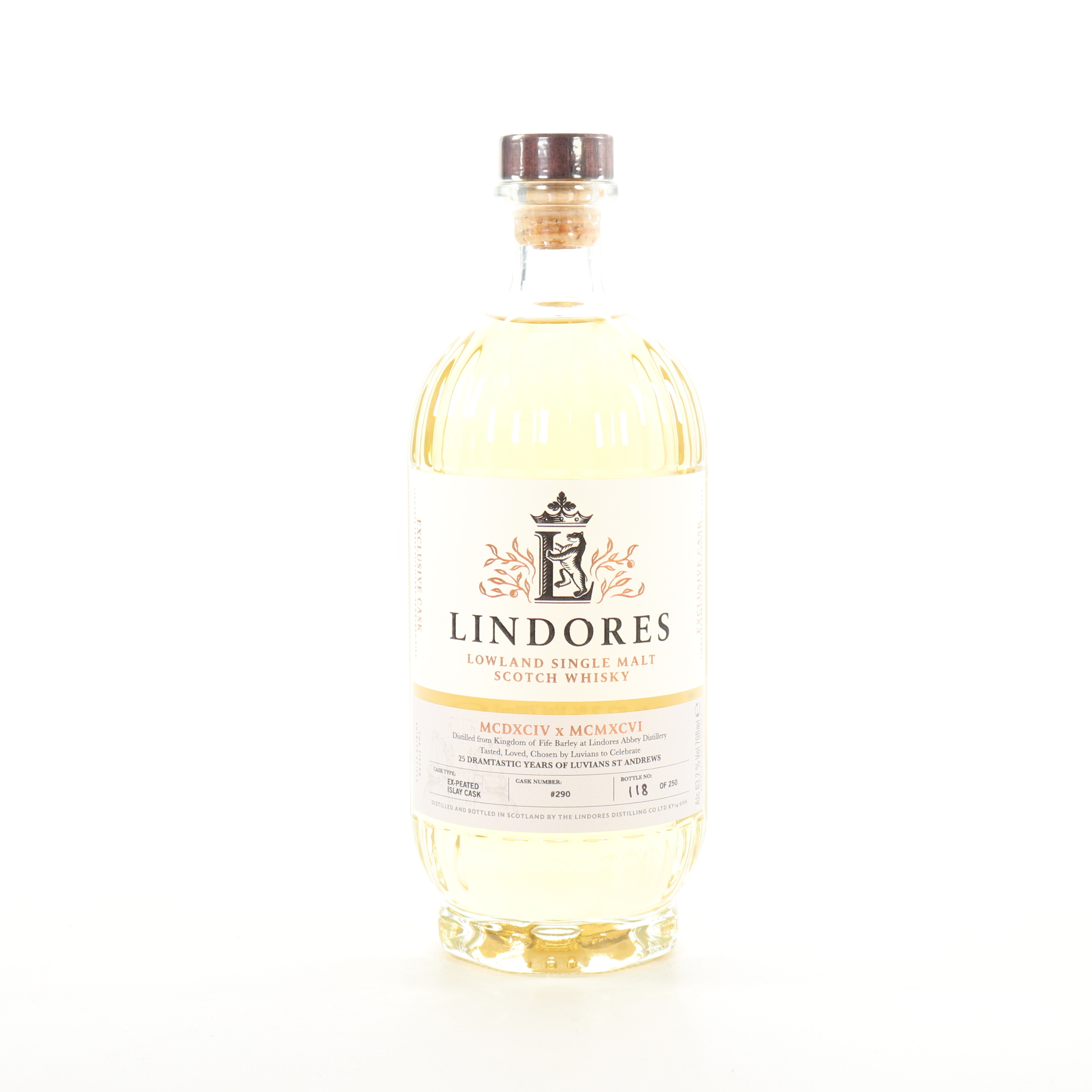 Lindores MCDXCIV x MCMXCVI Single Malt 70cl 63.2% ABV