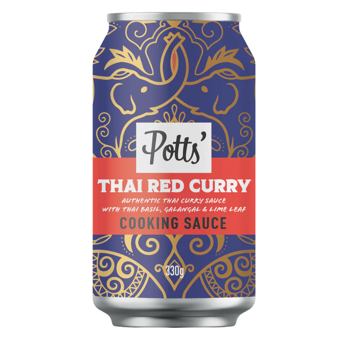 Potts' Thai Red Curry Sauce Can 330g